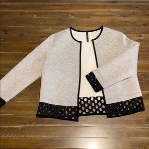 Grey and Black Boxy Jacket